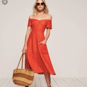 Reformation Mariposa Dress Fruit Punch